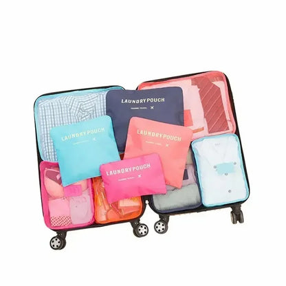 Practical Travel Luggage Packing Set 6-Piece Waterproof