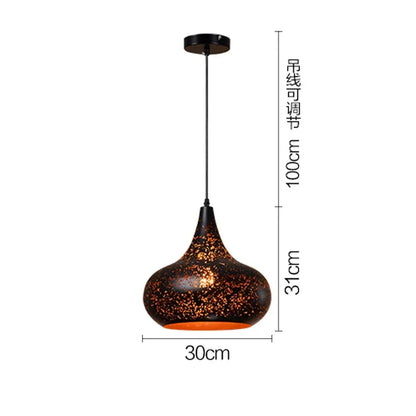 Rustic Metal Pendant Light in Classic Industrial Style