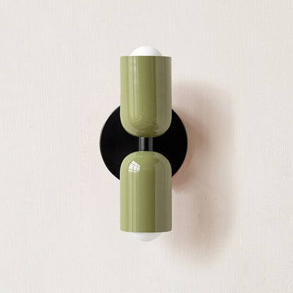 Stylish White LED Wall Lights - Dual Mode, Low Energy