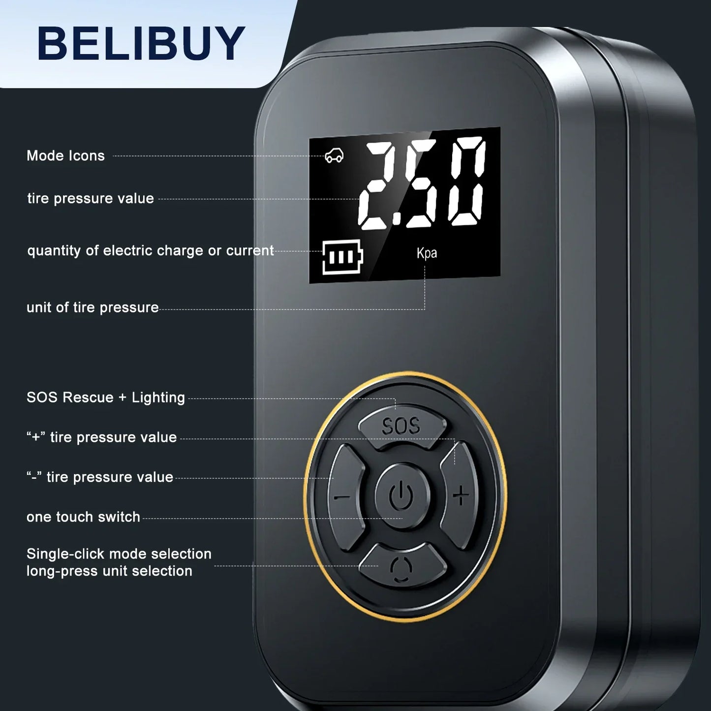 Portable Air Compressor and Power Bank Charger