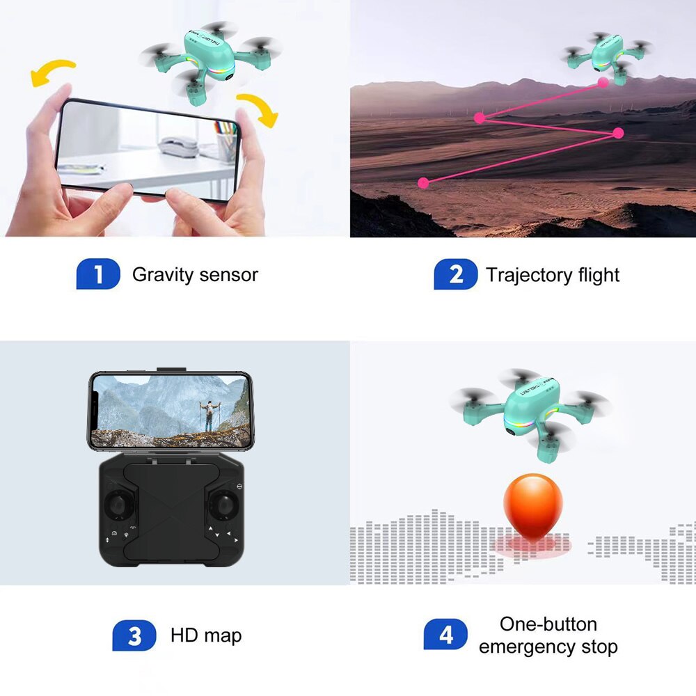 Compact 2 Camera Portable Mini Drone