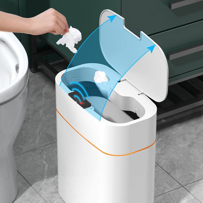 Motion Sensor Automatic Trash Can, 13L Quiet & Hygienic