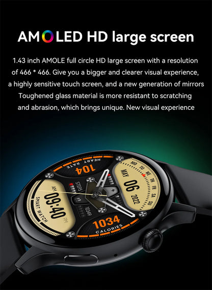 Luxury Gold Ladies Smartwatch with Fitness Tracker