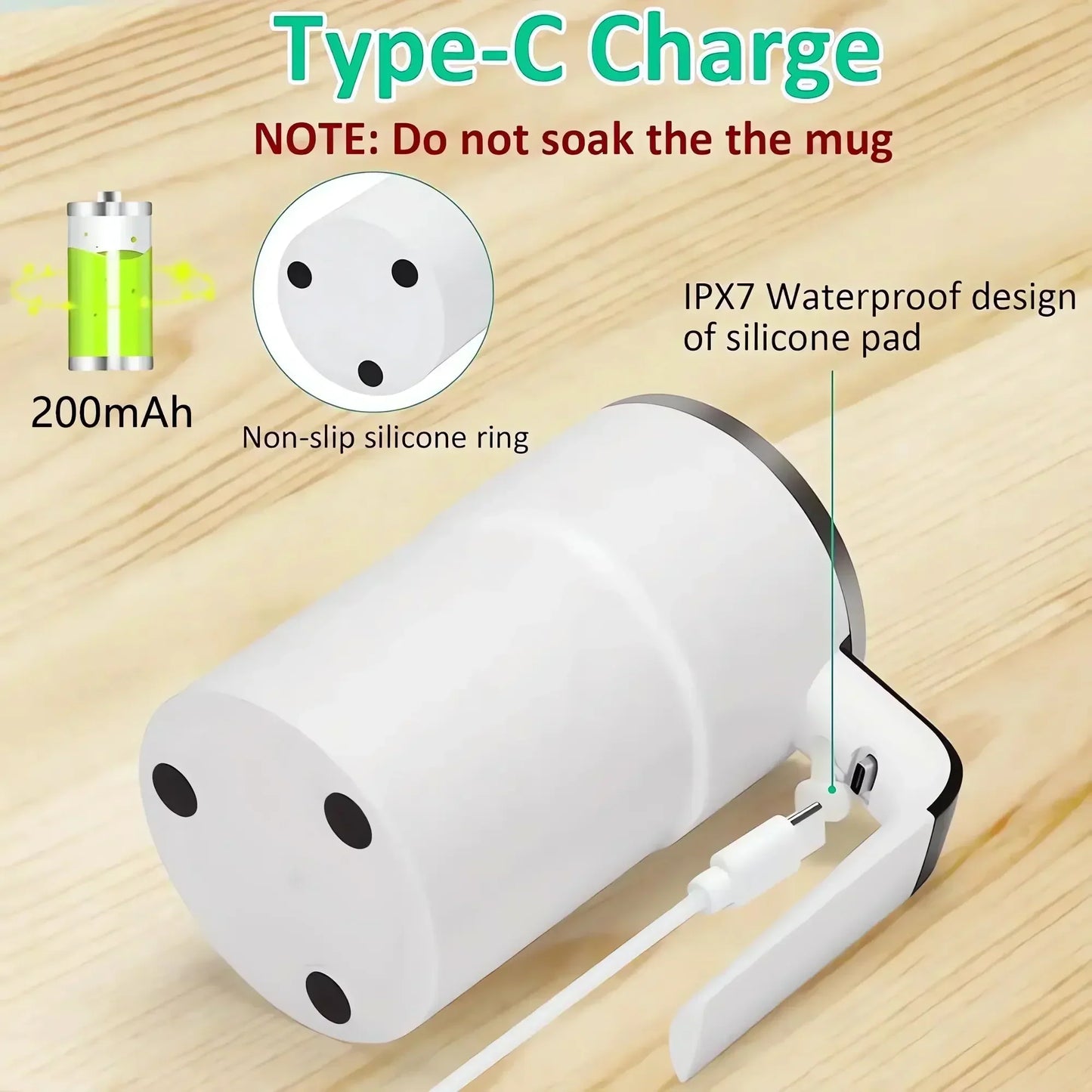 Smart Electronic Heat Mug with Auto Stirrer