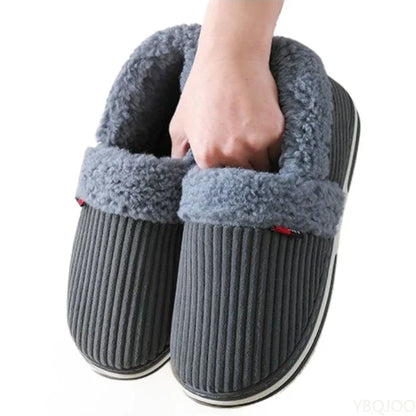 Cozy Couple's Fuzzy Slippers with Arch Support - Fesara