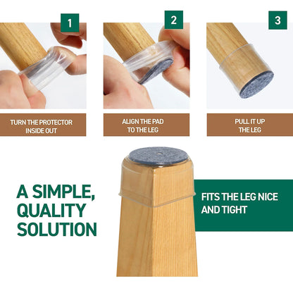 Fesara | Soft Furniture Floor Saver Chair Leg Caps