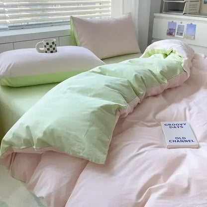 Soft Reversible Duvet Cover Set