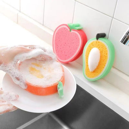 Colorful Fruit Design Kitchen Sponge