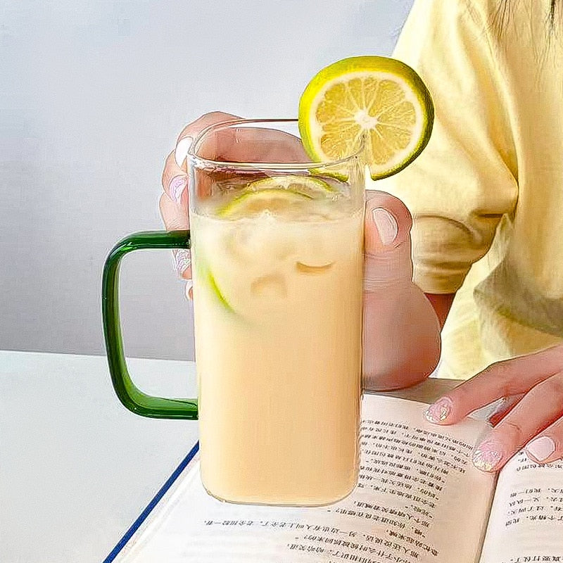 Big Square Travel Mug with Lid and Straw