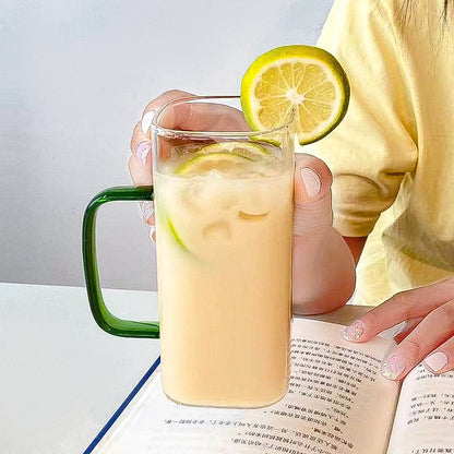 Big Square Travel Mug with Lid and Straw