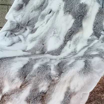 Plush Faux Fur Throw Blanket 100x50cm Handmade