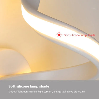 Modern LED Spiral Wall Light For Bedroom & Living Room