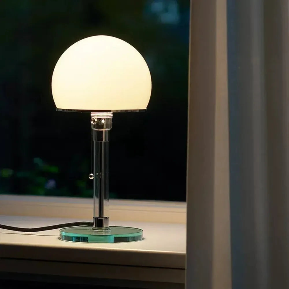 Sleek Simple Glass LED Desk Lamp for Home - Fesara