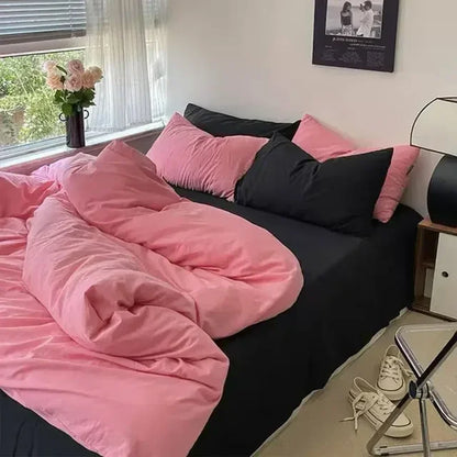 Soft Reversible Duvet Cover Set