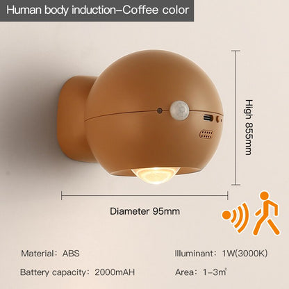 Smart Motion Activated Rechargeable Wall Light