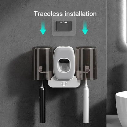 Easy Install UV Toothbrush Sanitizer with Auto Dispenser