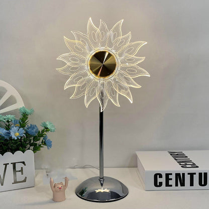 Colorful Rainbow Glass Table Lamp