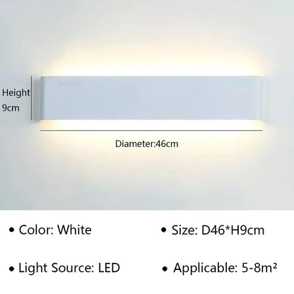 Contemporary LED Wall Light | Soft White Glow for Home