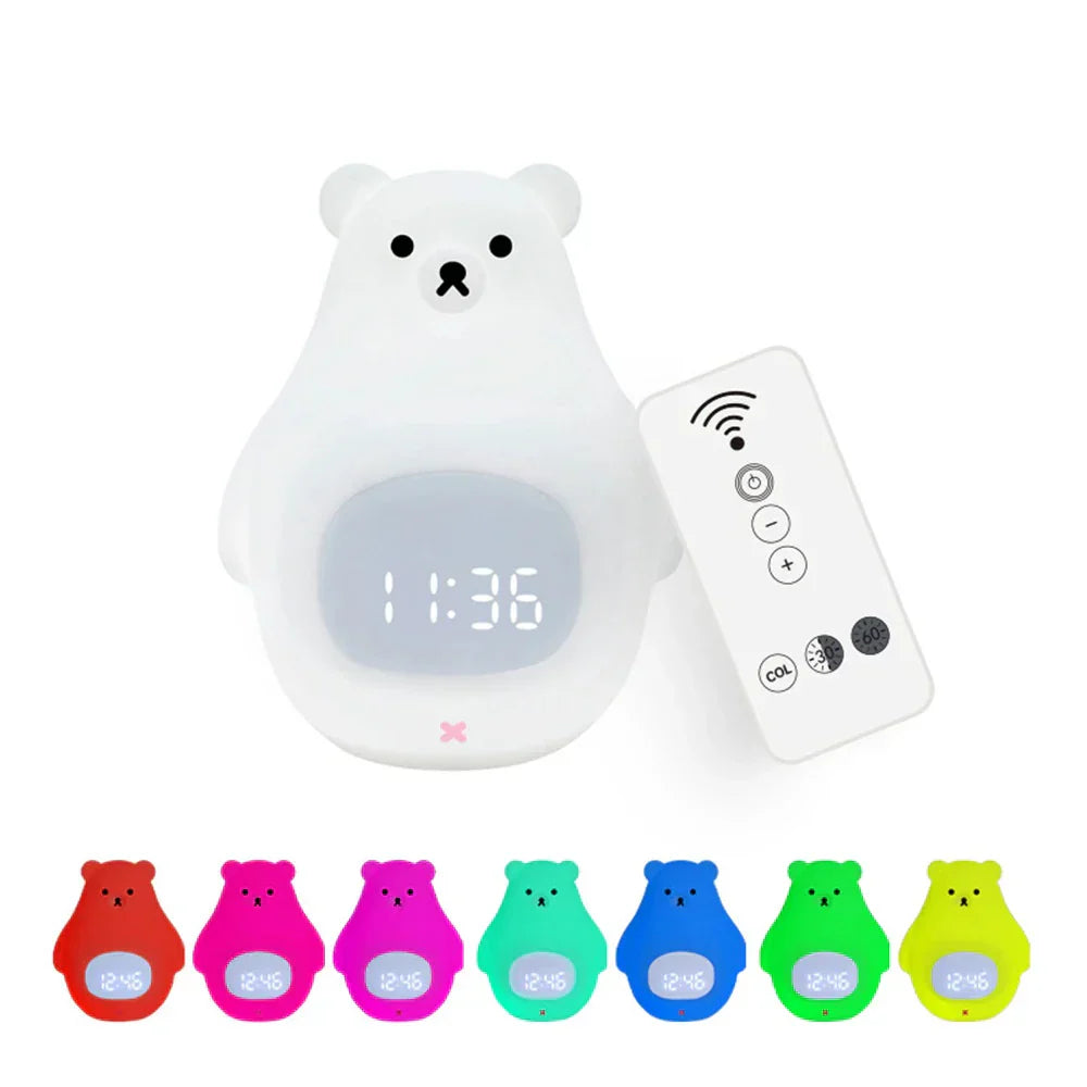 Kids Friendly LED Nightlight Alarm Clock