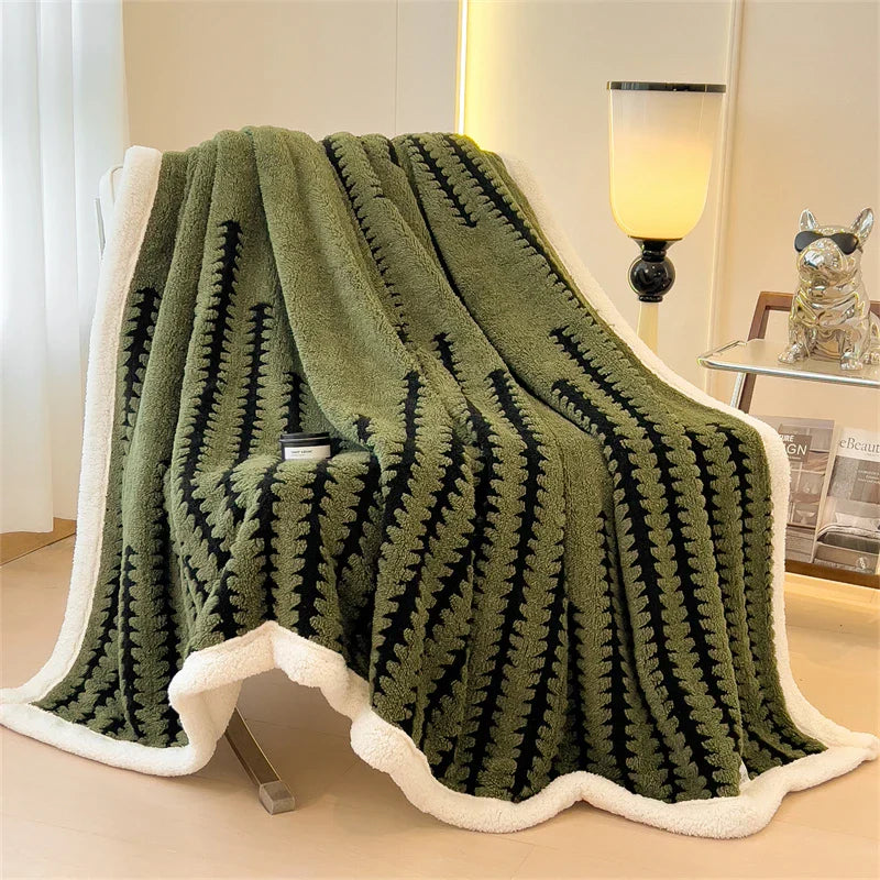 Plush Soft Blanket with Velvet and Flannel
