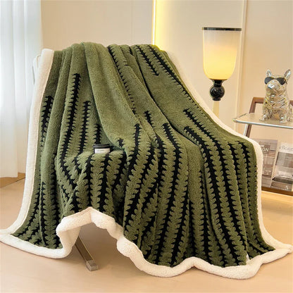 Plush Soft Blanket with Velvet and Flannel