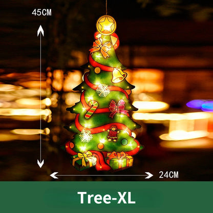 Colorful Christmas Window String Lights
