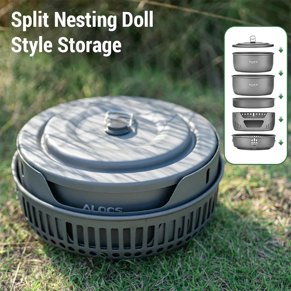 Compact Camping Cook Set – Portable Outdoor Cooking Equipment