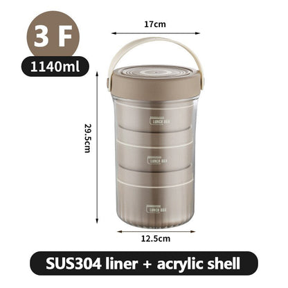 Insulated Spill-Proof Stackable Food Container Box
