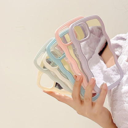 Stylish Wave Design Phone Case Mirror