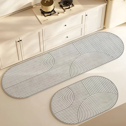 Luxury Diatomite Bathroom Mat - Absorbent Anti-Slip Mat