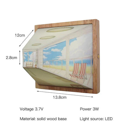 Stylish 3D LED Wall Lamp - Cool Home Decor Gift