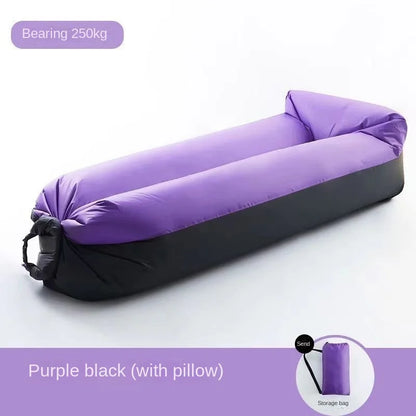Comfy Inflatable Outdoor Sofa Bed with Headrest