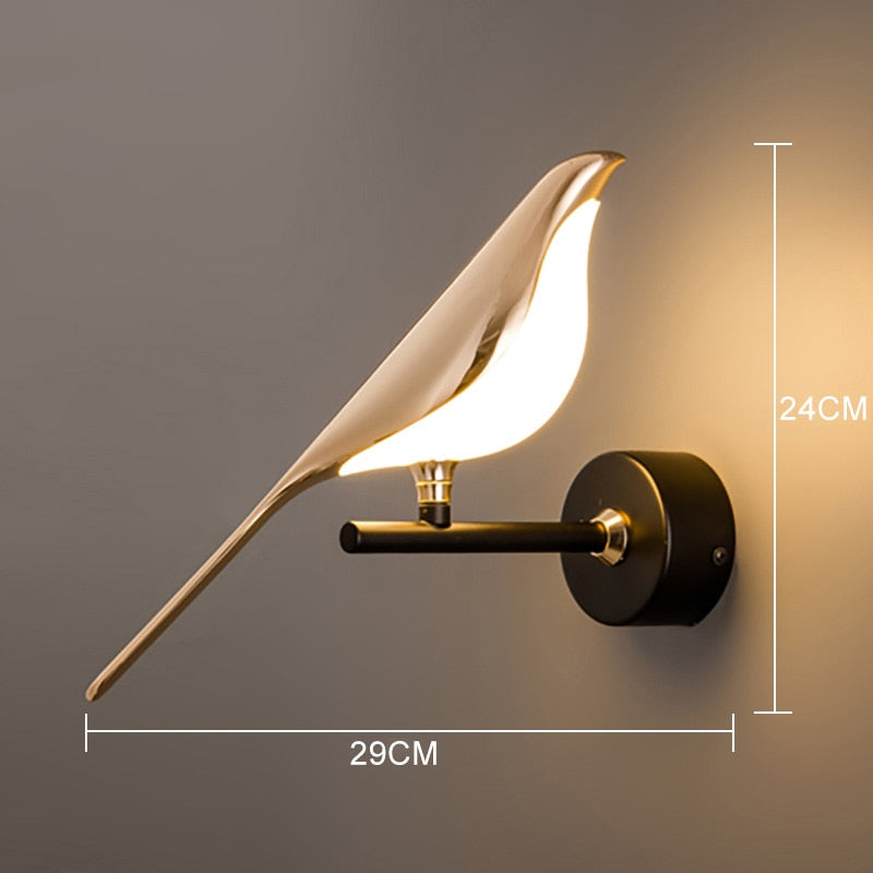 Simple Scandinavian Bird Table Lamp