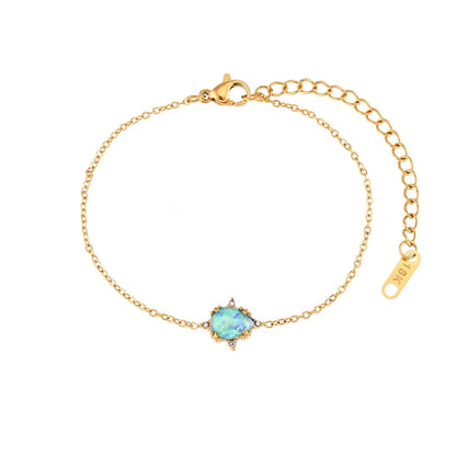Delicate Sparkle Opal Jewelry Set