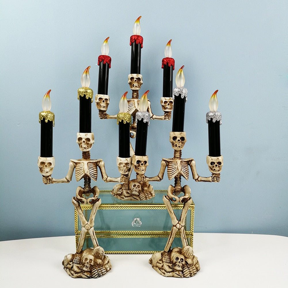 Spooky Skeleton Decorative Tea Lights