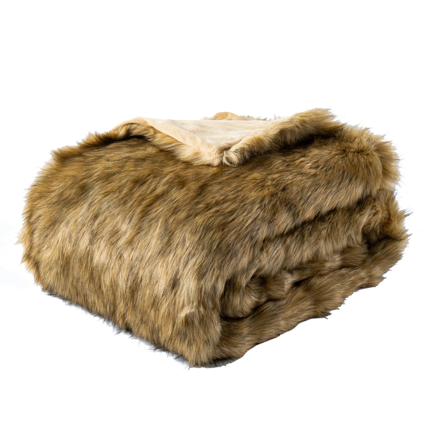 Plush Faux Fur Blanket - Soft Cozy Decorative Throw