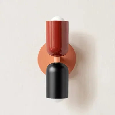 Simple Cream LED Double Wall Light For Home Decor