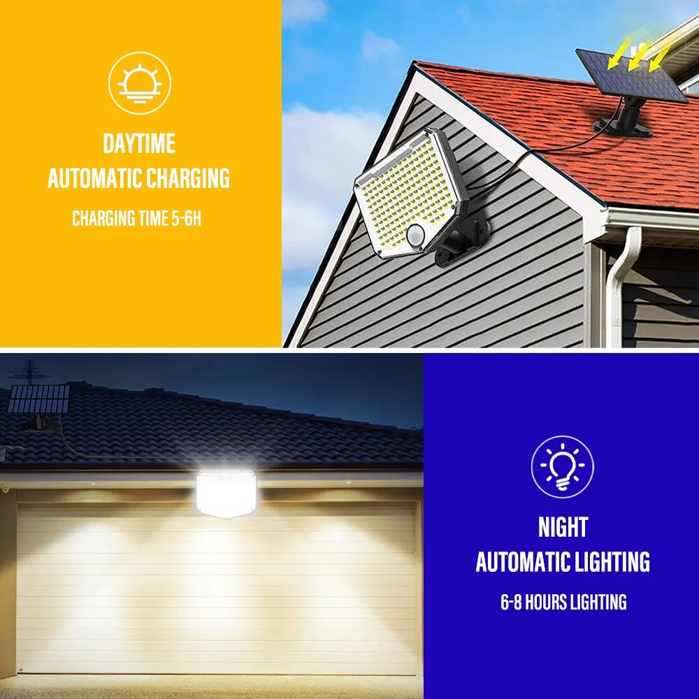 Bright Outdoor Solar Lamp with Motion Sensor