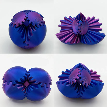 Cool 3D Printed Stress Ball Fidget Spinner