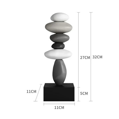 Serenity Sculpture - Calming Home Zen Decoration