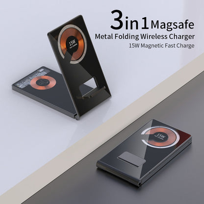 Compact Portable Wireless Charging Phone Stand