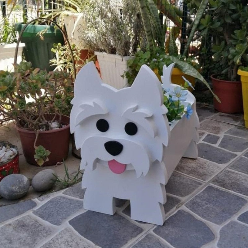Variant image for Dog-Themed Flowerpot – Durable Decorative Planter for Dog Lovers in Various Sizes – Indoor/Outdoor Use-20