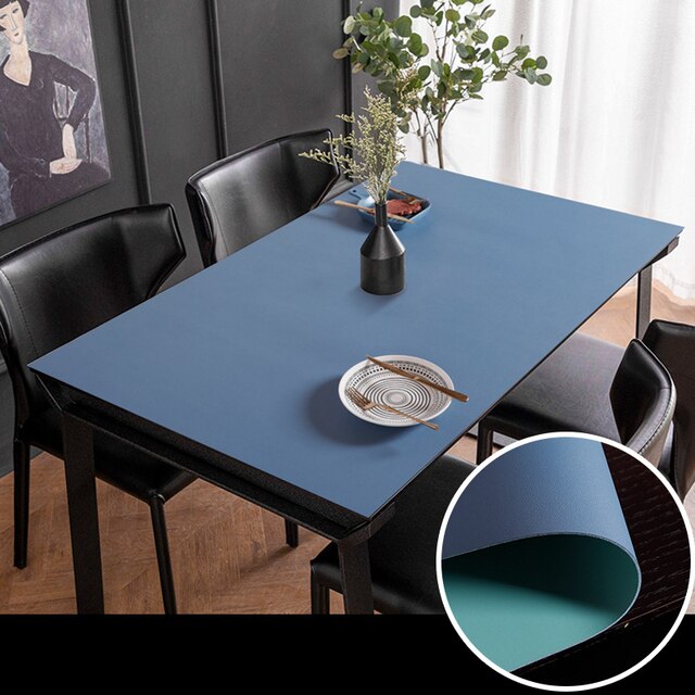 Simple Leather Waterproof Table Pad