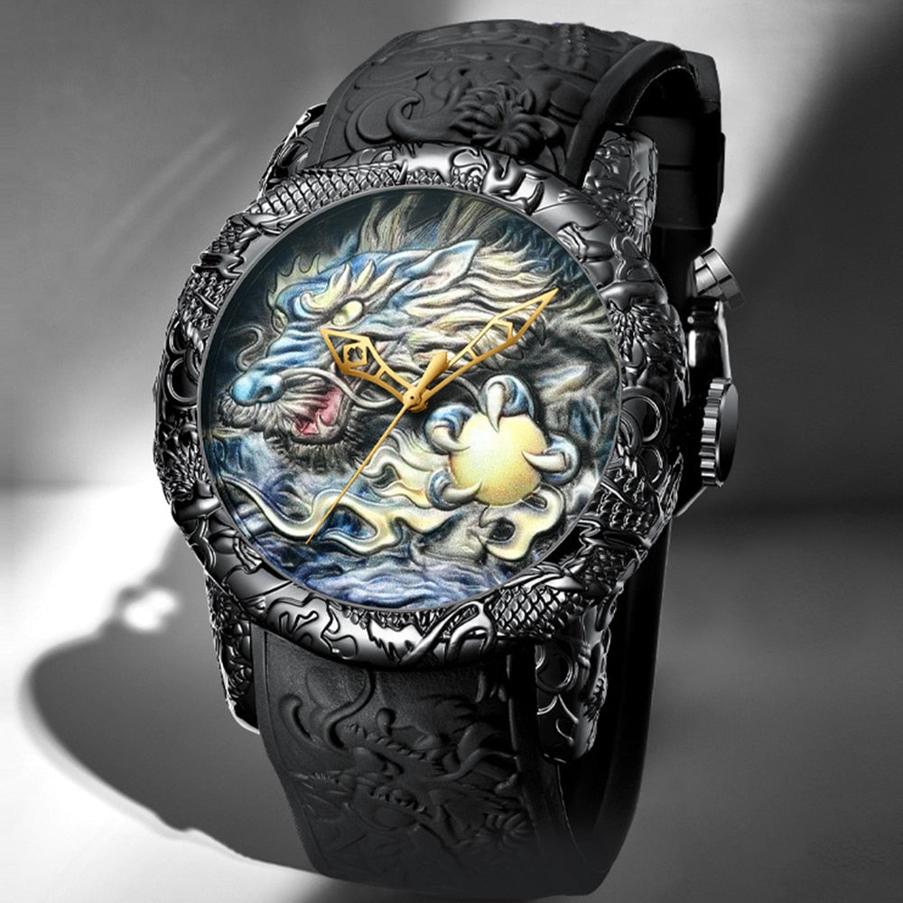Vintage Dragon Quartz Watch - Fesara