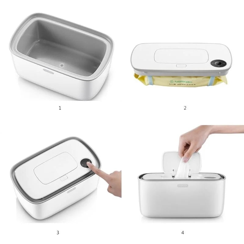 Warm Baby Wipe Dispenser - Automatic Heated Wipes Box