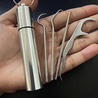 Compact Travel Toothpick Sanitizer Kit