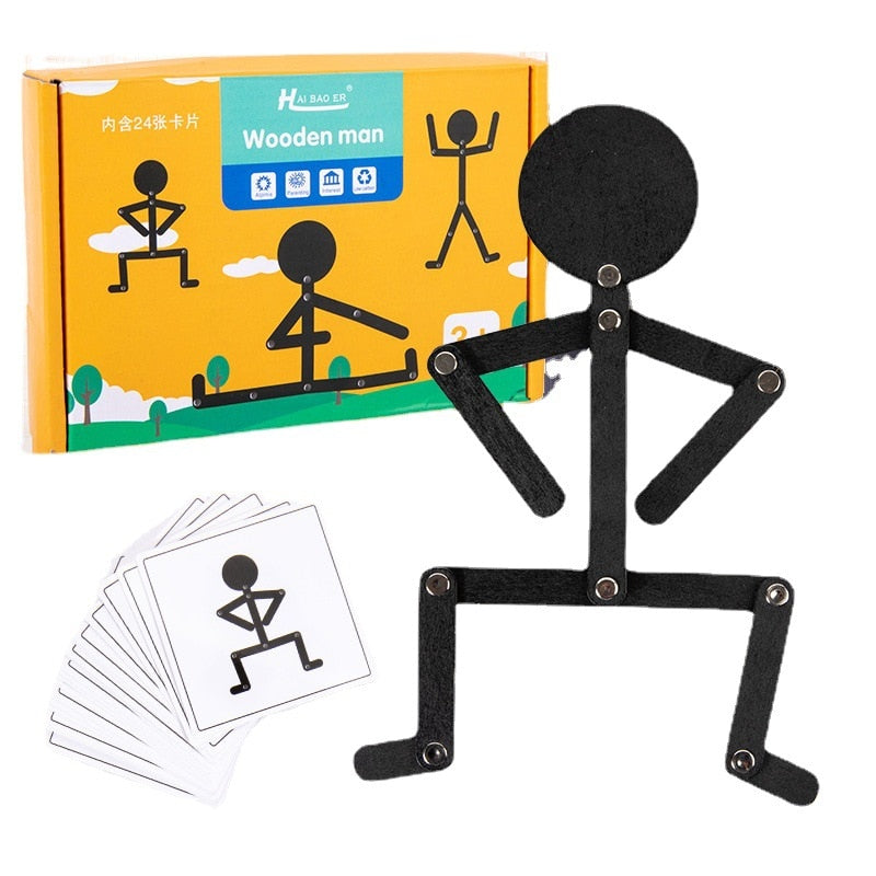 Colorful Wooden Learning Sticks Toy - Fesara