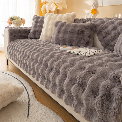Soft Cozy Fleece Sofa Slipcover