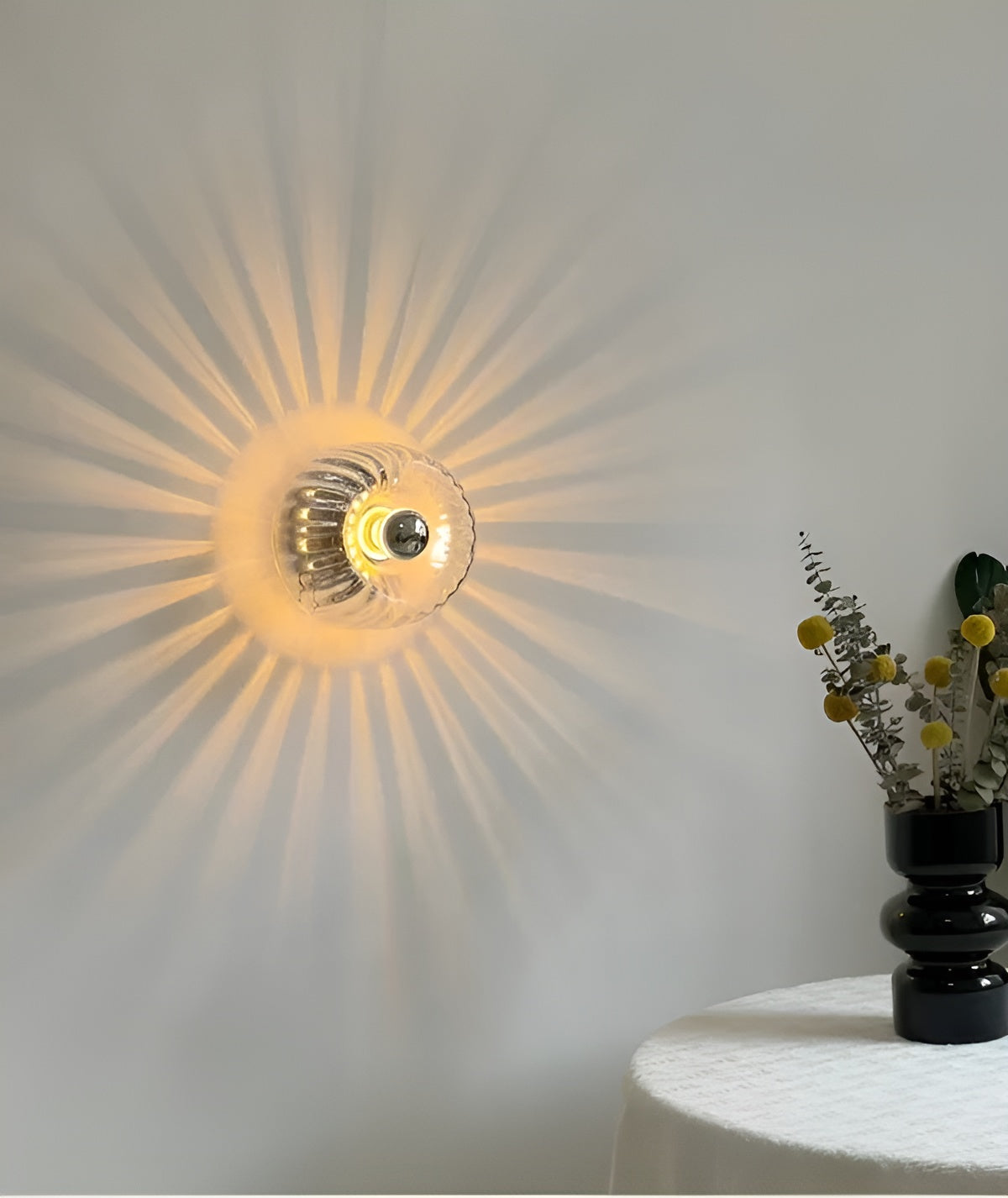 Simple Glass Wall Lamp with Modern Style