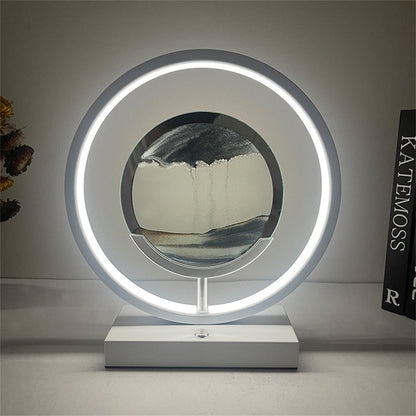 Colorful 3D LED Sand Water Table Lamp